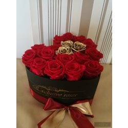 Exclusive Roses  Örök Rózsa Szív alakú Box